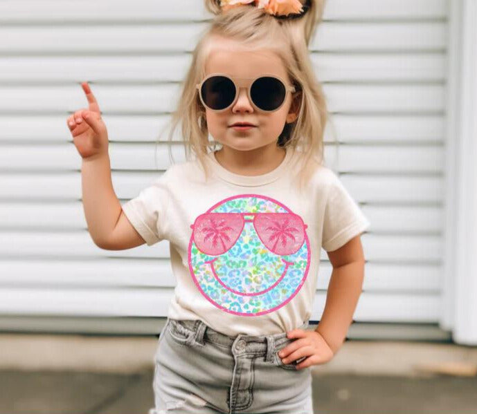Toddler - Beach Smiley T-Shirt