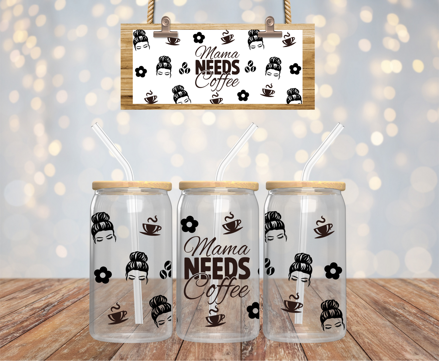 Mama Needs Coffee Vinyl Design