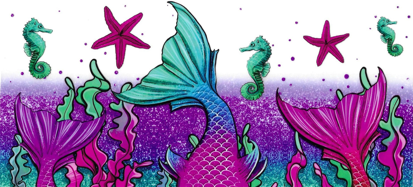 Mermaid Tail UV DTF Wrap