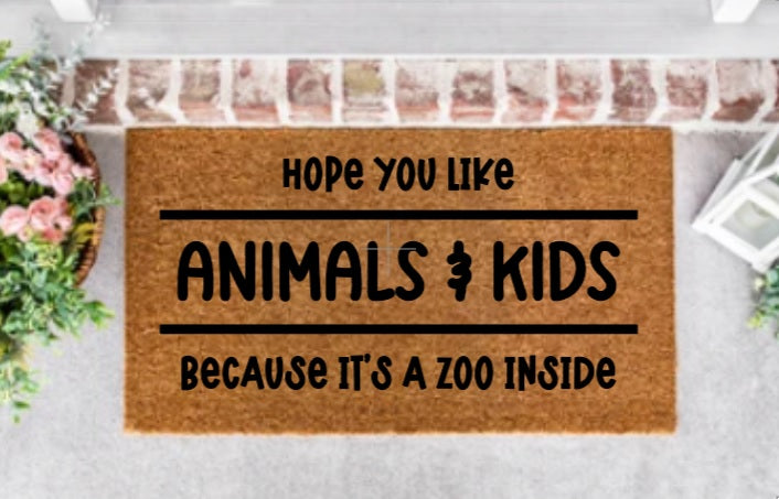 It's a Zoo Inside Doormat