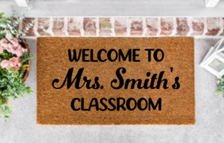 Custom Teacher Name Doormat